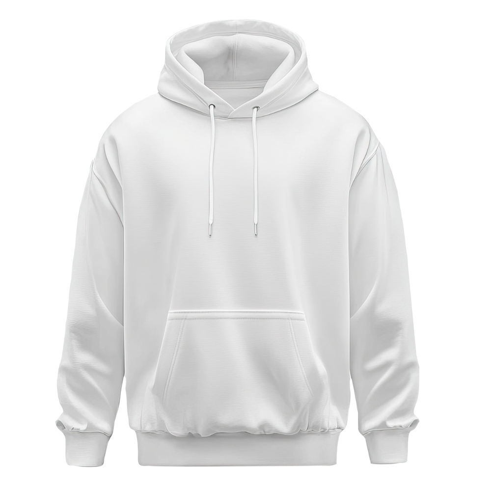 White Fleece Hoodie
