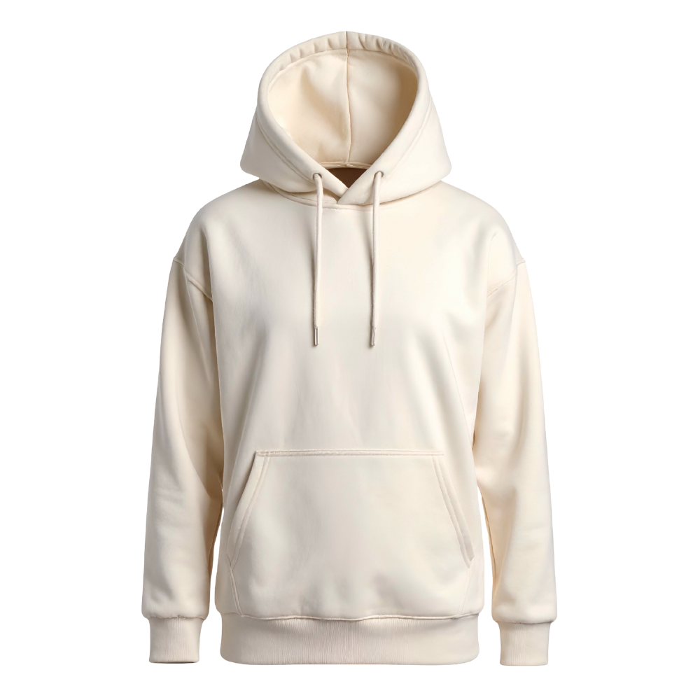 Biege Fleece Hoodie