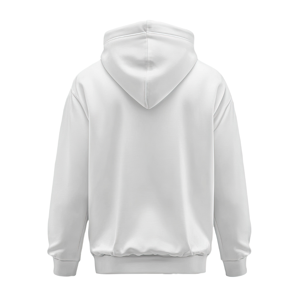 White Fleece Hoodie