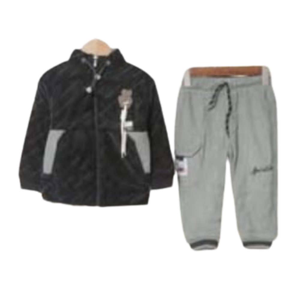 Navy Blue Kids Zip Tracksuit