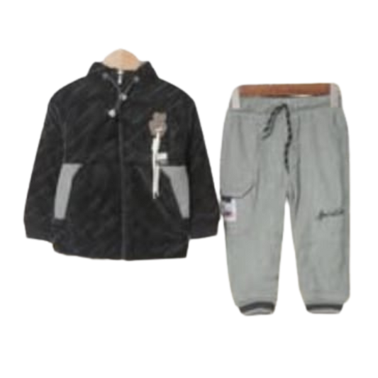 Navy Blue Kids Zip Tracksuit